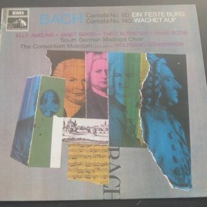 Bach Cantata 80 & 140 Baker / Ameling / Gonnenwein  HMV EMI ASD 2381 LP
