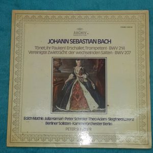 Bach Cantatas BWV 214 , 207 Archiv 2533 401 LP EX