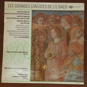 Bach Cantatas : Giebel , Hellman , Werner Erato ? LDE 3281 lp