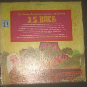 Bach Complete Concerti For Harpsichord Douatte Nonesuch ?HE 73001 5 lp Box