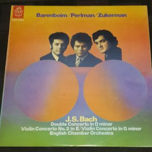 Bach – Double Concerto / Violin Perlman / Zukerman / Barenboim ASD 2783 LP EX