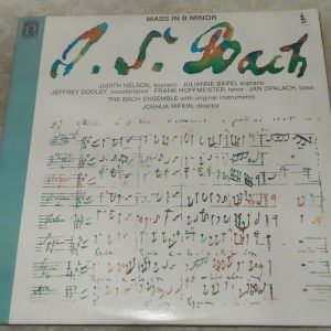 Bach : Mass In B Minor Rifkin , Bach Ensemble Nonesuch 79036 2 lp EX