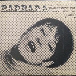 Barbara – Barbara No. 2 LP 1965 French Chanson Israel Pressing  Le Mal De Vivre