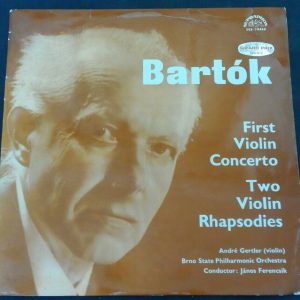 Bartok – Violin Concerto No. 1 / Two Rhapsodies Ferencsik Gertler Supraphon lp