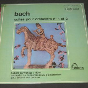 Barwahser , Van Beinum – Bach : Suites for Orchestra Nos. 1 & 2 Fontana lp EX