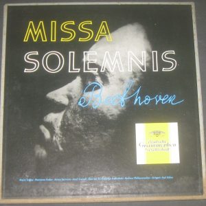 Beethoven Missa Solemnis  Stader /  Bohm DGG LPM 18232/33 2 LP Tulips Box EX