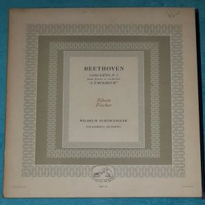 Beethoven Piano Concerto no. 5 Edwin Fischer Furtwangler HMV FALP 121 LP