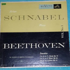 Beethoven Piano Sonatas Schnabel RCA LCT 1109 USA 50’s LP