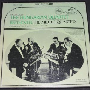 Beethoven ‎String Quartets  The Hungarian Quartet  Seraphim ‎SIC-6006 3 LP Box