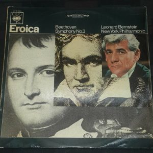 Beethoven ‎- Symphony No. 3 Eroica Bernstein CBS S 72426 1st Pressing LP ED1