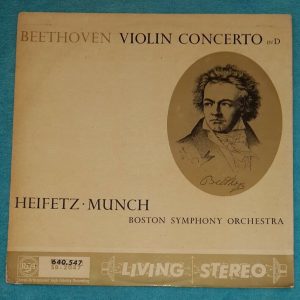 Beethoven – Violin Concerto Munch Jascha Heifetz RCA 640.547 LP