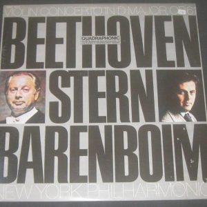 Beethoven Violin Concerto Stern / Barenboim CBSQ 73477 LP Quadraphonic