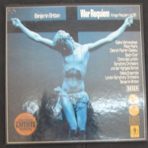 Benjamin Britten War Requiem Dieskau Vishnevskaya Decca / TELDEC  2 lp Box DMM