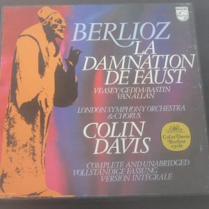 Berlioz La Damnation De Faust Collin Davis Philips 6703 042 3 LP Box EX