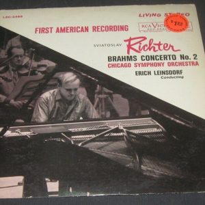 Brahms Concerto No. 2 Richter / LaMarchina / Leinsdorf RCA LSC 2466 LP 1960