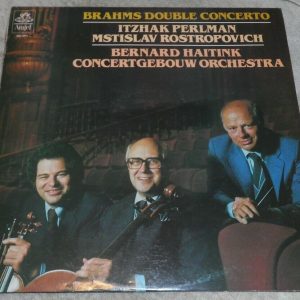 Brahms – Double Concerto Rostropovich Haitink Perlman Angel ASD 3905 lp EX