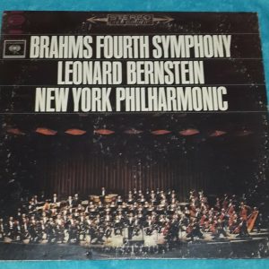 Brahms – Fourth Symphony Leonard Bernstein Columbia Masterworks MS 6479 LP EX