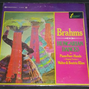 Brahms ‎- Hungarian Dances For Piano Four-Hands Klien Turnabout LP EX