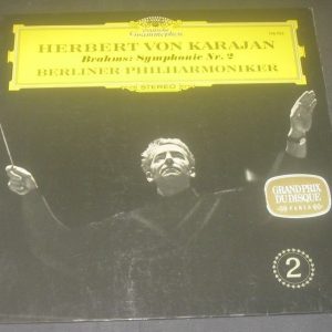 Brahms Symphony No. 2 Karajan Berlin PO DGG 138925 LP EX
