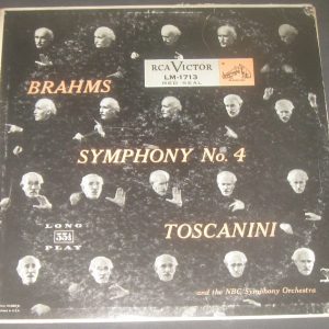 Brahms Symphony No. 4 Toscanini RCA LM-1713 lp USA 50’s