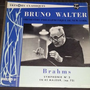 Brahms – Sympony No. 2 Bruno Walter Philips A 01.184 L lp EX