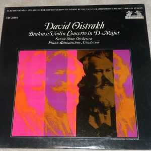 Brahms Violin Concerto Konwitschny Oistrach Heliodor HS 25091 lp