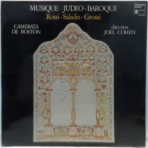 Camerata de Boston / Joel Cohen MUSIQUE JUDEO BAROQUE LP Harmonia Mundi HM 1021
