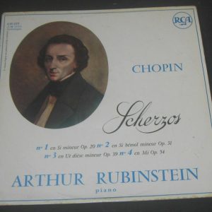 Chopin – Arthur Rubinstein ?– Scherzos RCA ?– 630.419 FRANCE lp 50’s