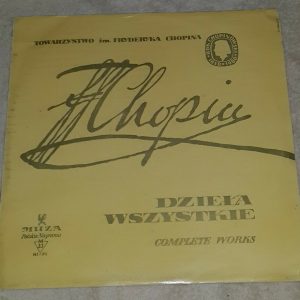 Chopin ‎– Complete Works – Mazurki Wszystkie Henryk Sztompka  Muza XL 0094 LP EX