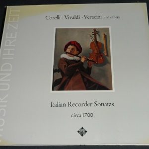 Corelli Vivaldi Veracini ‎- Italian Recorder Sonatas Bruggen Telefunken lp EX