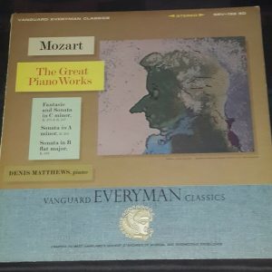 Denis Matthews , Mozart ‎– Piano Works Vanguard ‎SRV-196 SD 1965 LP EX