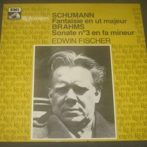 FISCHER – Piano Schumann Fantasia in C Brahms Sonata No 3 HMV 2905751 LP EX