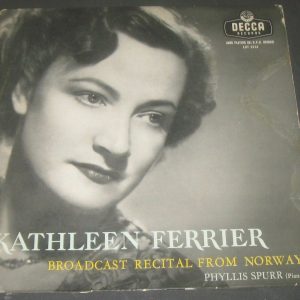 Ferrier / Spurr (piano)  Recital From Norway Decca LXT 5324 LP Englend 1957