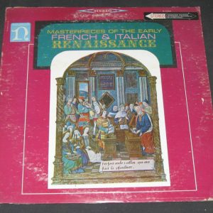French and Italian songs of the 15th century Nonesuch H-71010 lp Renaissance