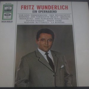 Fritz Wunderlich opera arias  Flotow Wagner Verdi Puccini Electrola SME 80847 LP