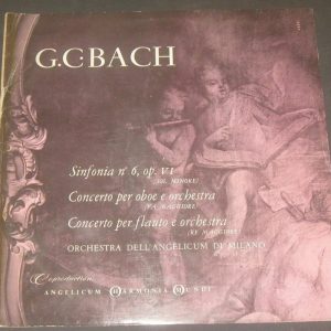 G.C. Bach Sinfonia – Concerto Per Oboe / Flauto Loschi / Tassinari / Cattini lp