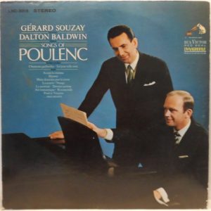 Gerard Souzay / Dalton Baldwin – Songs Of POULENC LP RCA LSC-3018