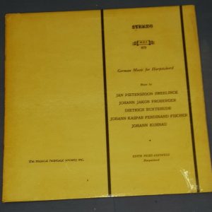 German Music for Harpsichord Edith Picht-Axenfeld MHS 879 LP