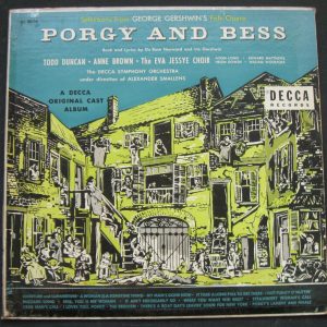 Gershwin – Porgy And Bess  Anne Brown , Todd Duncan , Smallens Decca lp