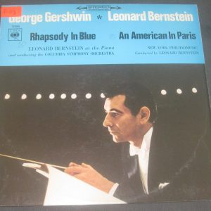 Gershwin Rhapsody In Blue / An American In Paris Bernstein ‎CBS ‎ 72080 LP EX