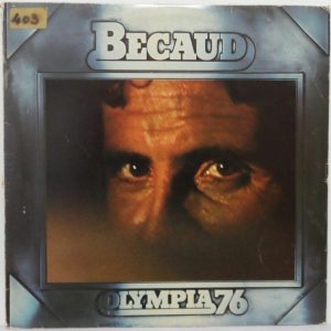 Gilbert Becaud – Olympia 76 Double-LP Gatefold cover French folk chanson France