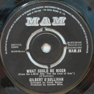 Gilbert O’Sullivan – Clair / What Could Be Nicer 7″ Single UK MAM 84