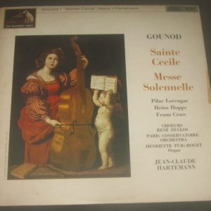 Gounod Saint Cecilia Mass Jean-Claude Hartemann HMV ASD 589 LP