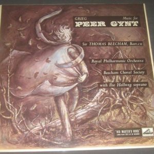 Greig – Music From Peer Gynt Beecham Ilse Hollweg HMV ASD 258 LP EX