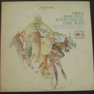 Grieg Peer Gynt Suites 1 & 2 / Lyric Suite Rozhdestvensky Melodiya SR 40048 lp
