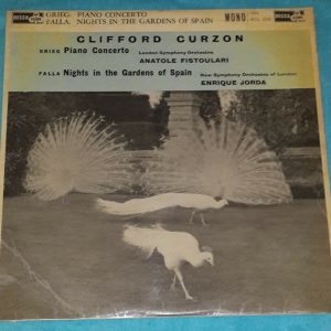 Grieg Piano Concerto Falla Nights In Curzon Fistoulari Jorda Decca ACL 102 LP