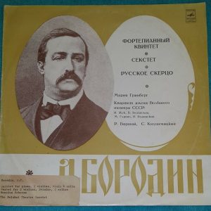 Grinberg Knushevitsky Barshai Bolshoi Quartet – Borodin Melodiya CM 04167-8 LP