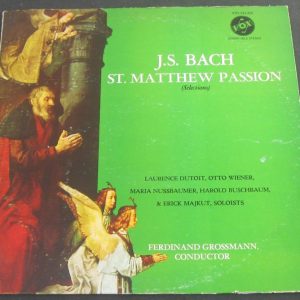 Grossmann – Bach St. Matthew Passion (Selections) Dutoit  Wiener, VOX STPL lp EX