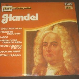 HANDEL – the water music , etc / various artists Decca ffss DPA 551/2 2 LP EX