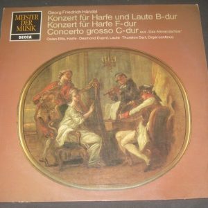 Handel Concerto for Harp Grandville Jones / Osian Ellis Decca ‎SMD 1298 lp